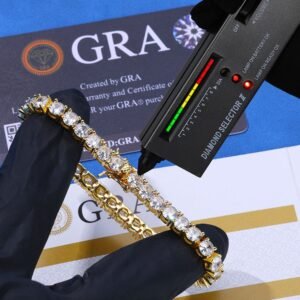 Wholesale Moissanite Tennis Chain Hip Hop Bracelet