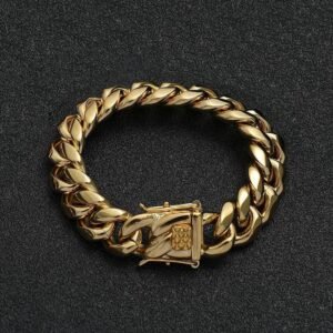 Wholesale Stainless Steel Cuban Chain Hip Hop Bracelet