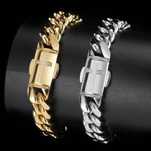 Wholesale Stainless Steel Cuban Chain Hip Hop Bracelet