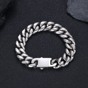 Wholesale Stainless Steel Cuban Chain Hip Hop Bracelet