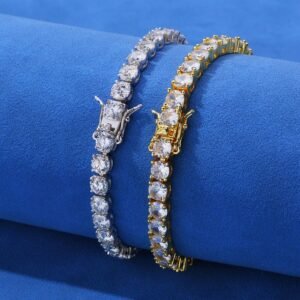 Wholesale CZ Tennis Chain Hip Hop Bracelet