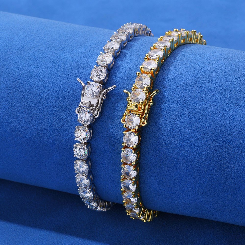 Wholesale CZ Tennis Chain Hip Hop Bracelet