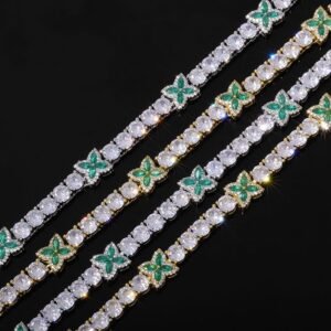 Wholesale CZ Tennis Chain Hip Hop Bracelet
