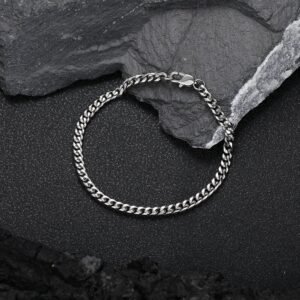 Wholesale Stainless Steel Cuban Chain Hip Hop Bracelet