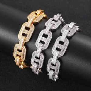 Wholesale CZ Cuban Chain Hip Hop Bracelet