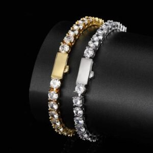 Wholesale CZ Tennis Chain Hip Hop Bracelet