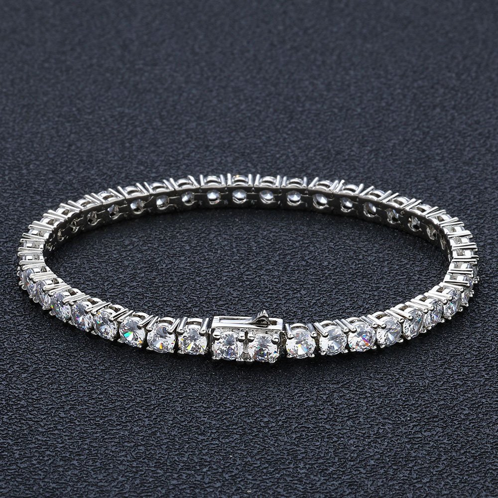 Wholesale CZ Tennis Chain Hip Hop Bracelet