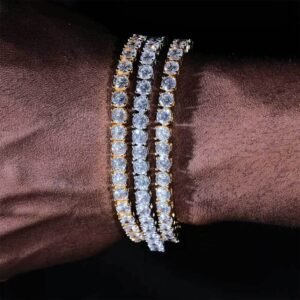 Wholesale CZ Tennis Chain Hip Hop Bracelet