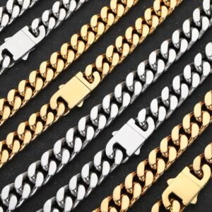 Wholesale Stainless Steel Cuban Chain Hip Hop Bracelet