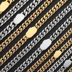 Wholesale Stainless Steel Cuban Chain Hip Hop Bracelet