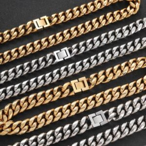 Wholesale Stainless Steel Cuban Chain Hip Hop Bracelet