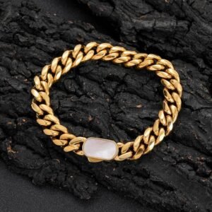 Wholesale Stainless Steel Cuban Chain Hip Hop Bracelet