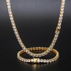 Wholesale CZ Tennis Chain Hip Hop Bracelet