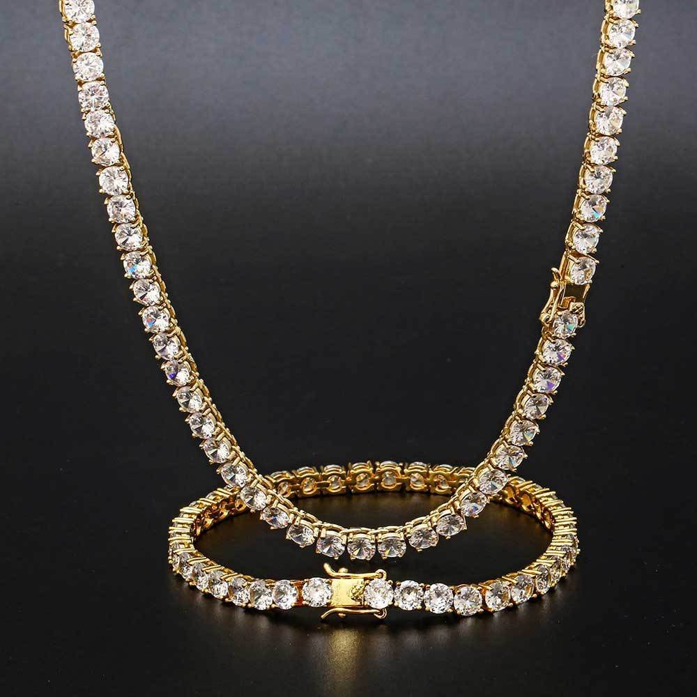 Wholesale CZ Tennis Chain Hip Hop Bracelet