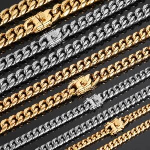 Wholesale Stainless Steel Cuban Chain Hip Hop Bracelet