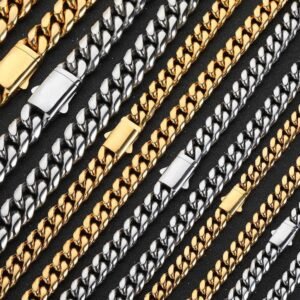 Wholesale Stainless Steel Cuban Chain Hip Hop Bracelet