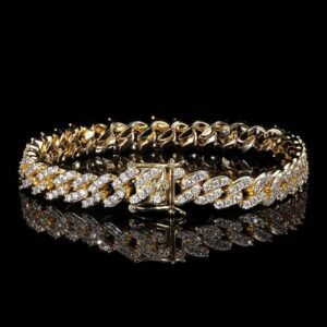 Wholesale CZ Cuban Chain Hip Hop Bracelet