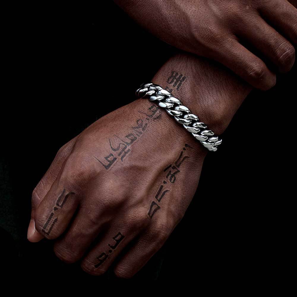 Wholesale Stainless Steel Cuban Chain Hip Hop Bracelet