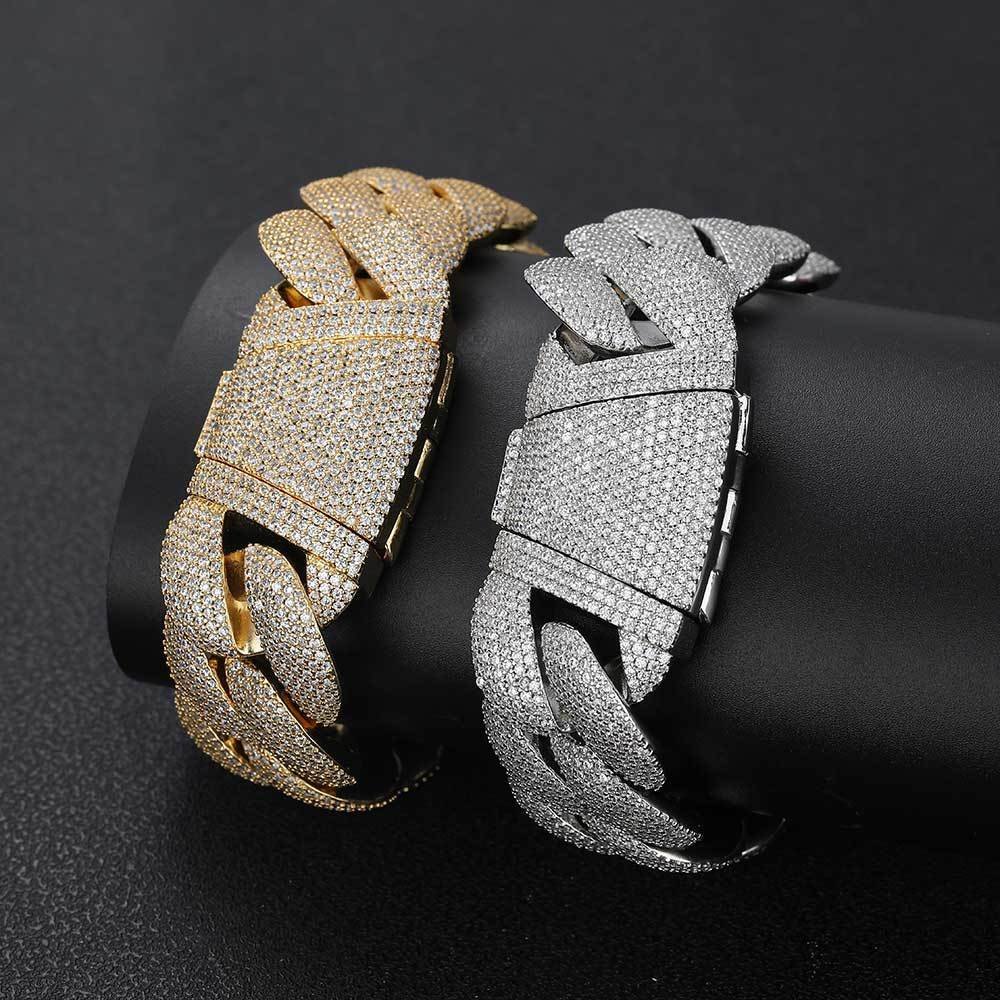Wholesale CZ Cuban Chain Hip Hop Bracelet