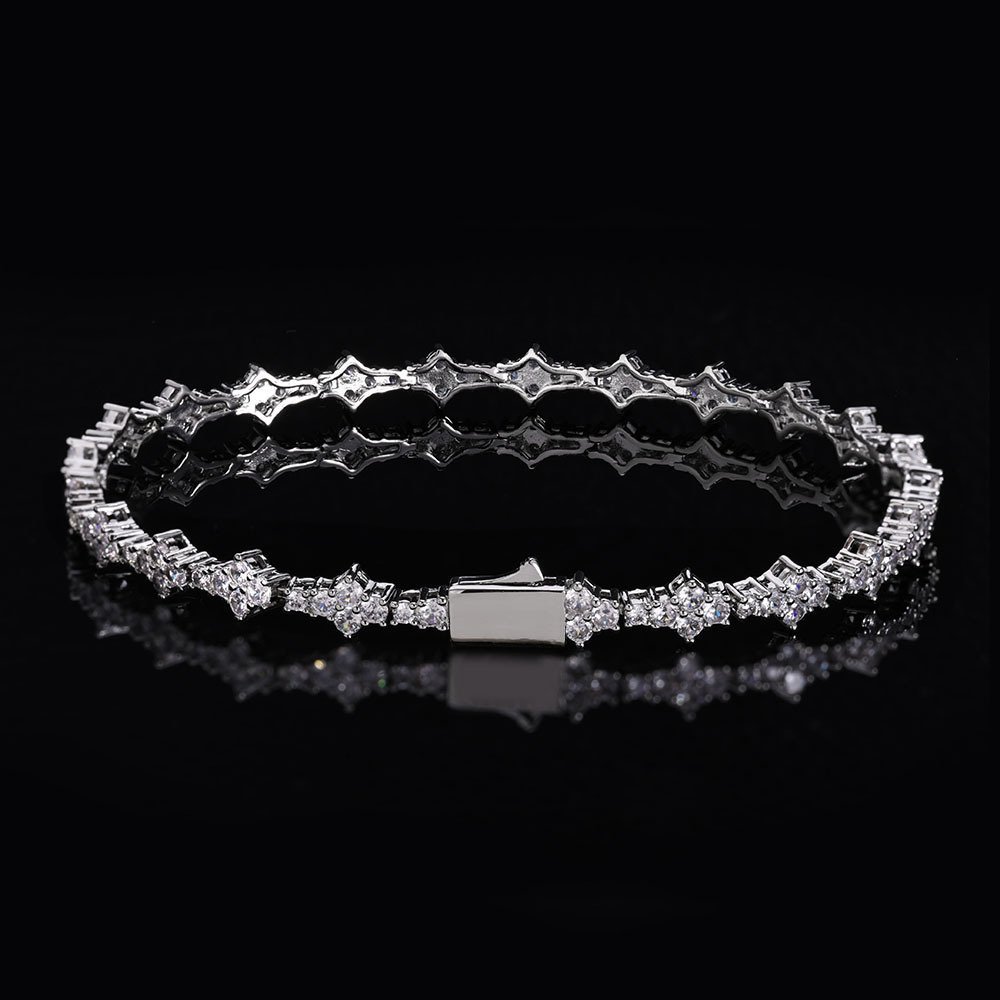 Wholesale CZ Tennis Chain Hip Hop Bracelet