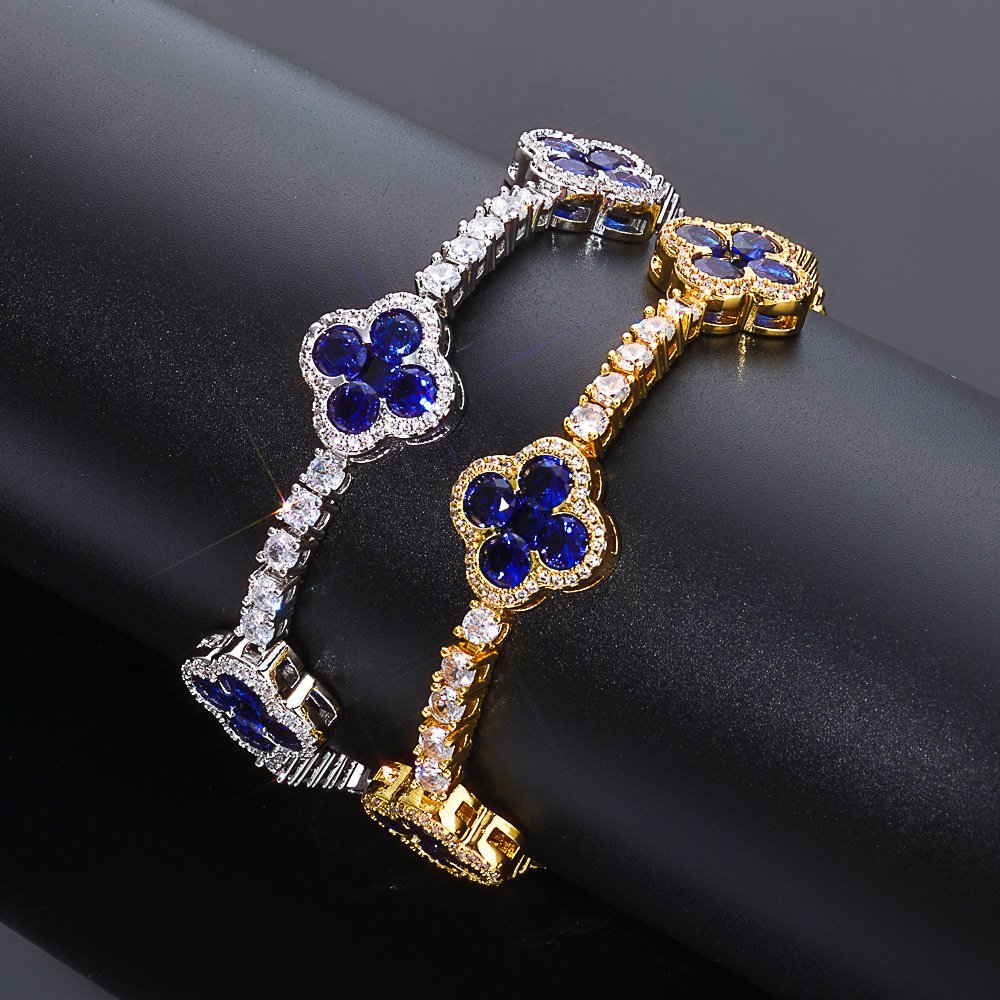 Wholesale CZ Tennis Chain Hip Hop Bracelet