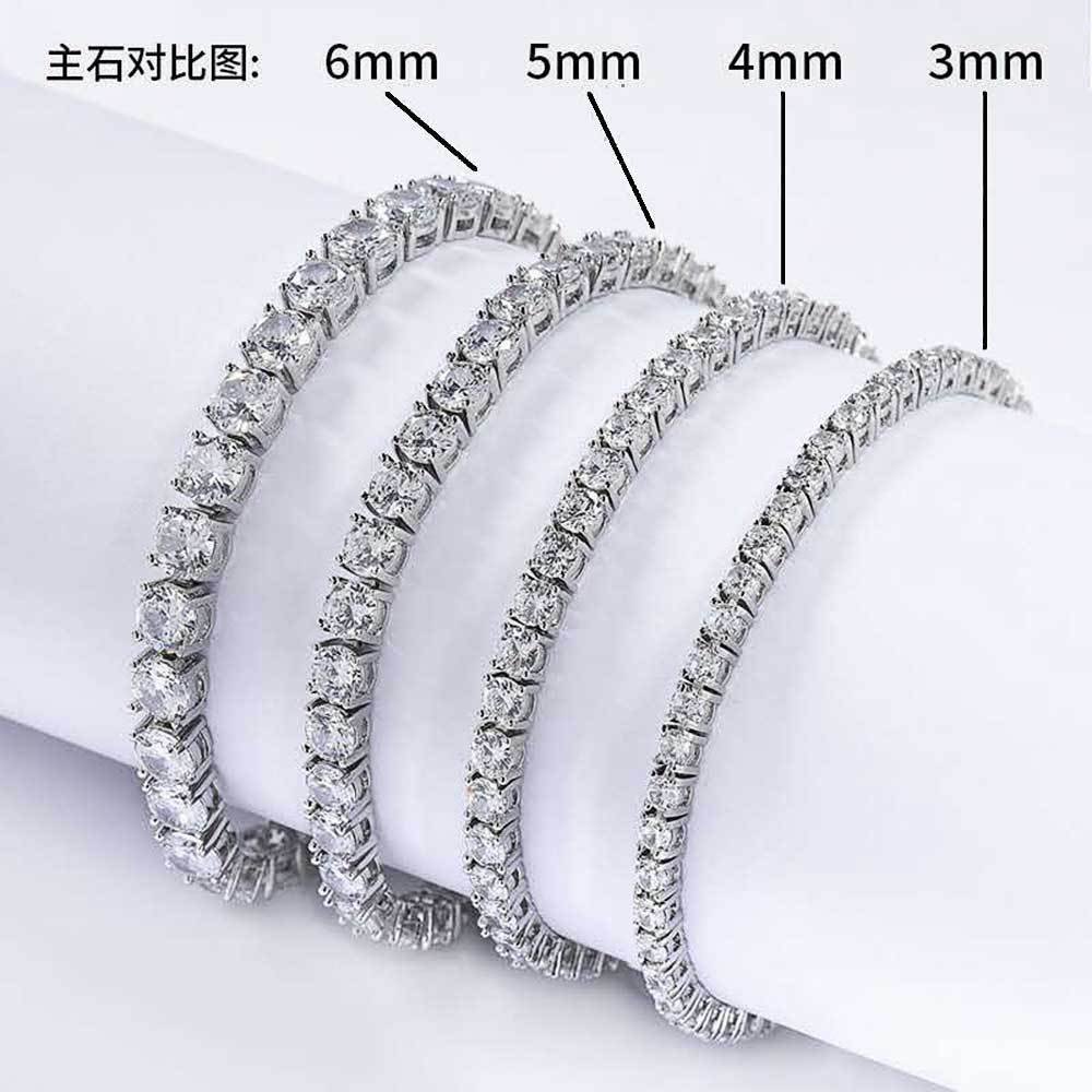 Wholesale CZ Tennis Chain Hip Hop Bracelet