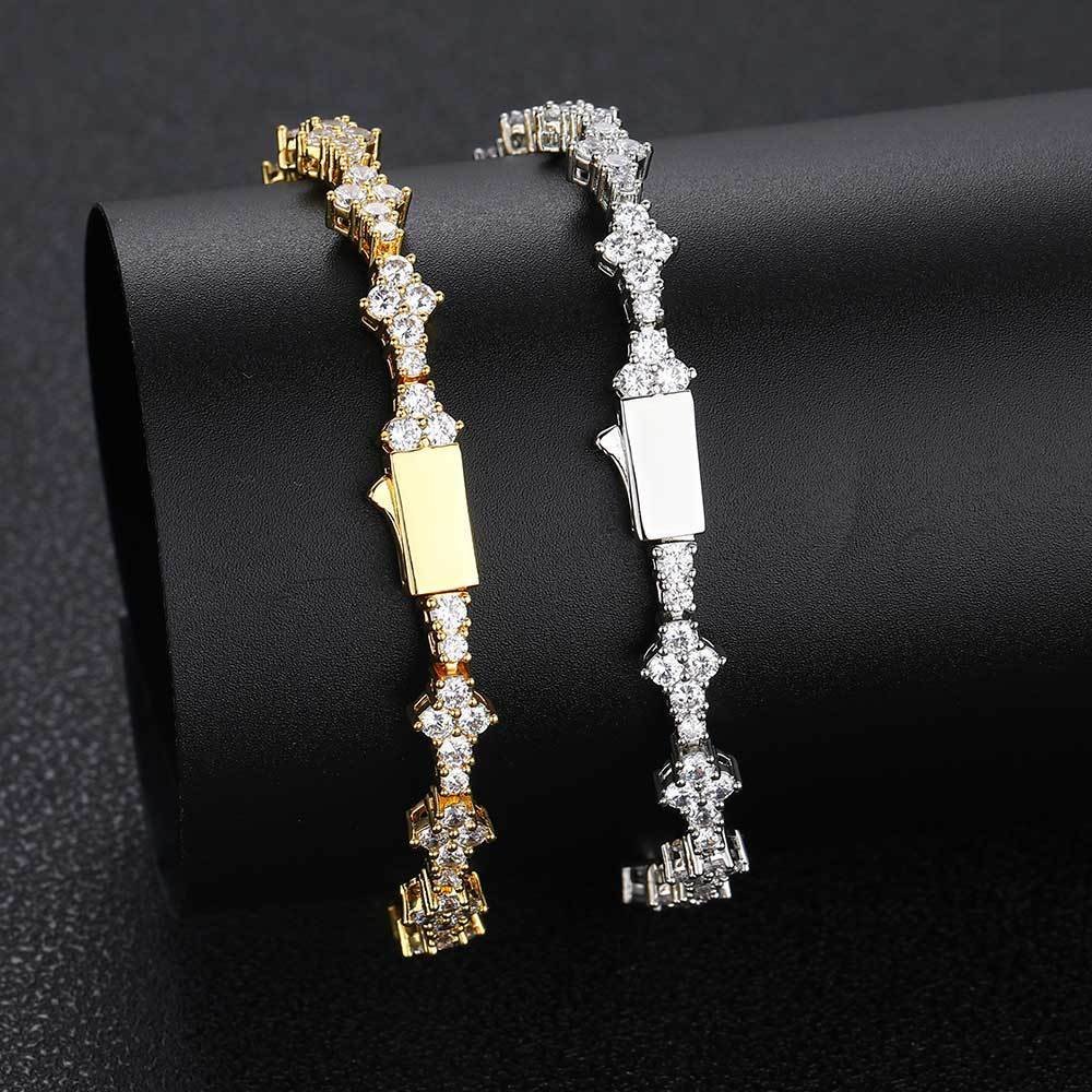 Wholesale CZ Tennis Chain Hip Hop Bracelet