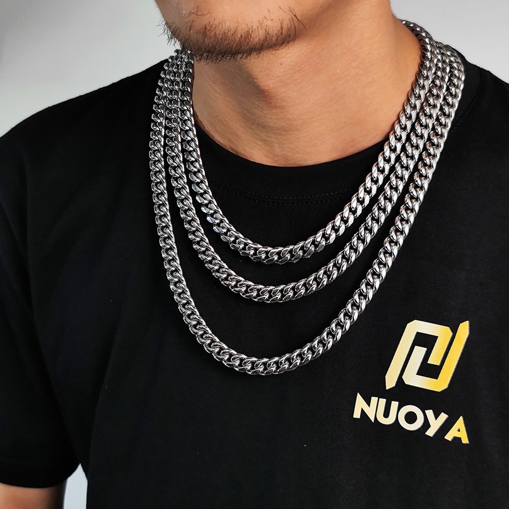 Wholesale Stainless Steel Cuban Chain Hip Hop Bracelet