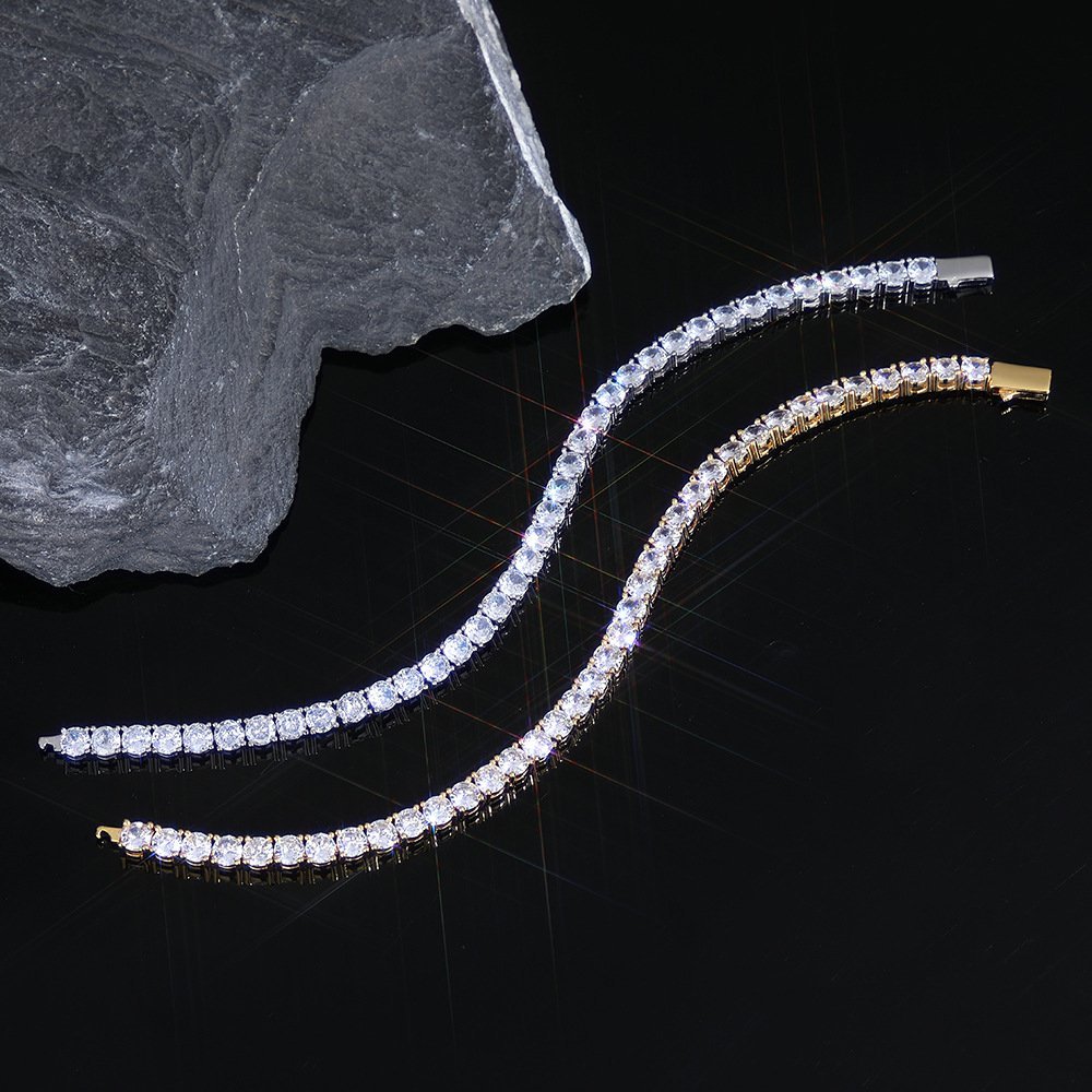 Wholesale CZ Tennis Chain Hip Hop Bracelet