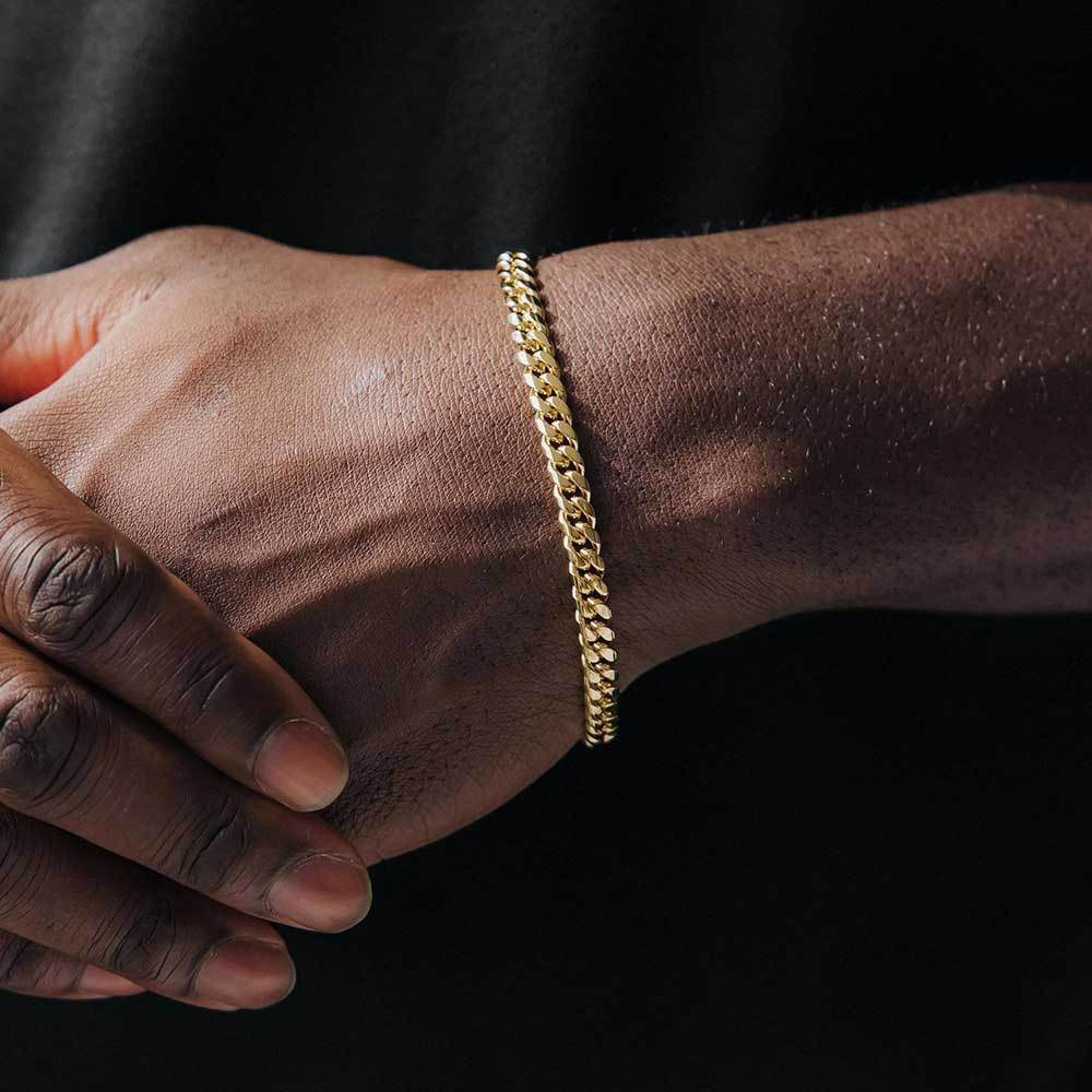 Wholesale Stainless Steel Cuban Chain Hip Hop Bracelet