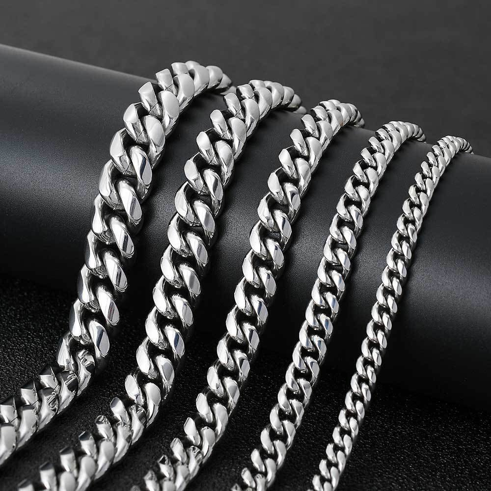 Wholesale Stainless Steel Cuban Chain Hip Hop Bracelet