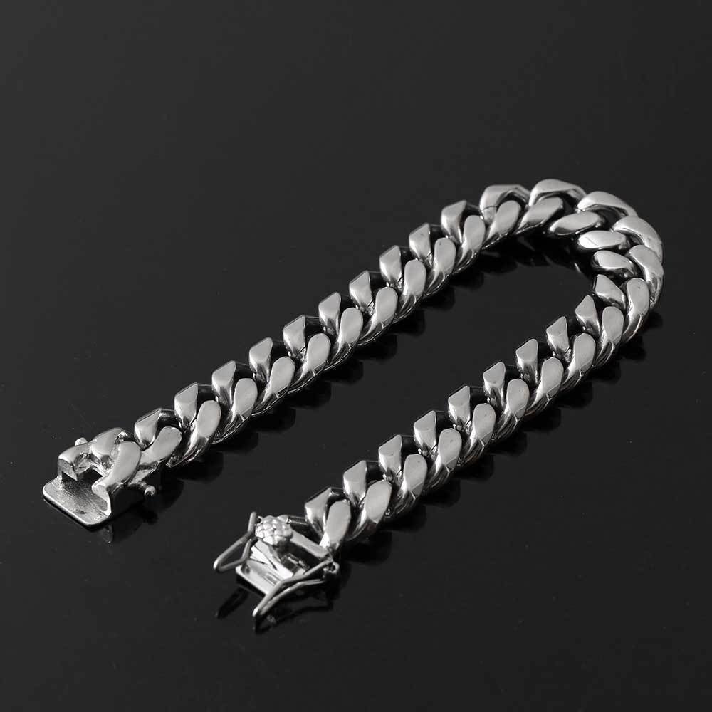 Wholesale Stainless Steel Cuban Chain Hip Hop Bracelet