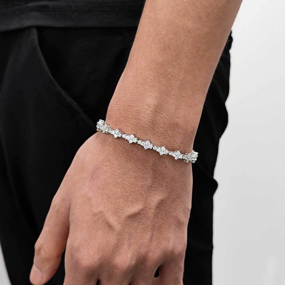 Wholesale CZ Tennis Chain Hip Hop Bracelet