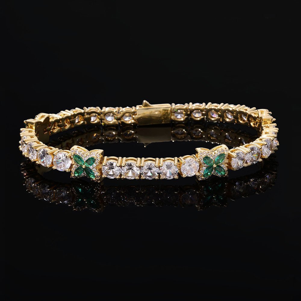 Wholesale CZ Tennis Chain Hip Hop Bracelet