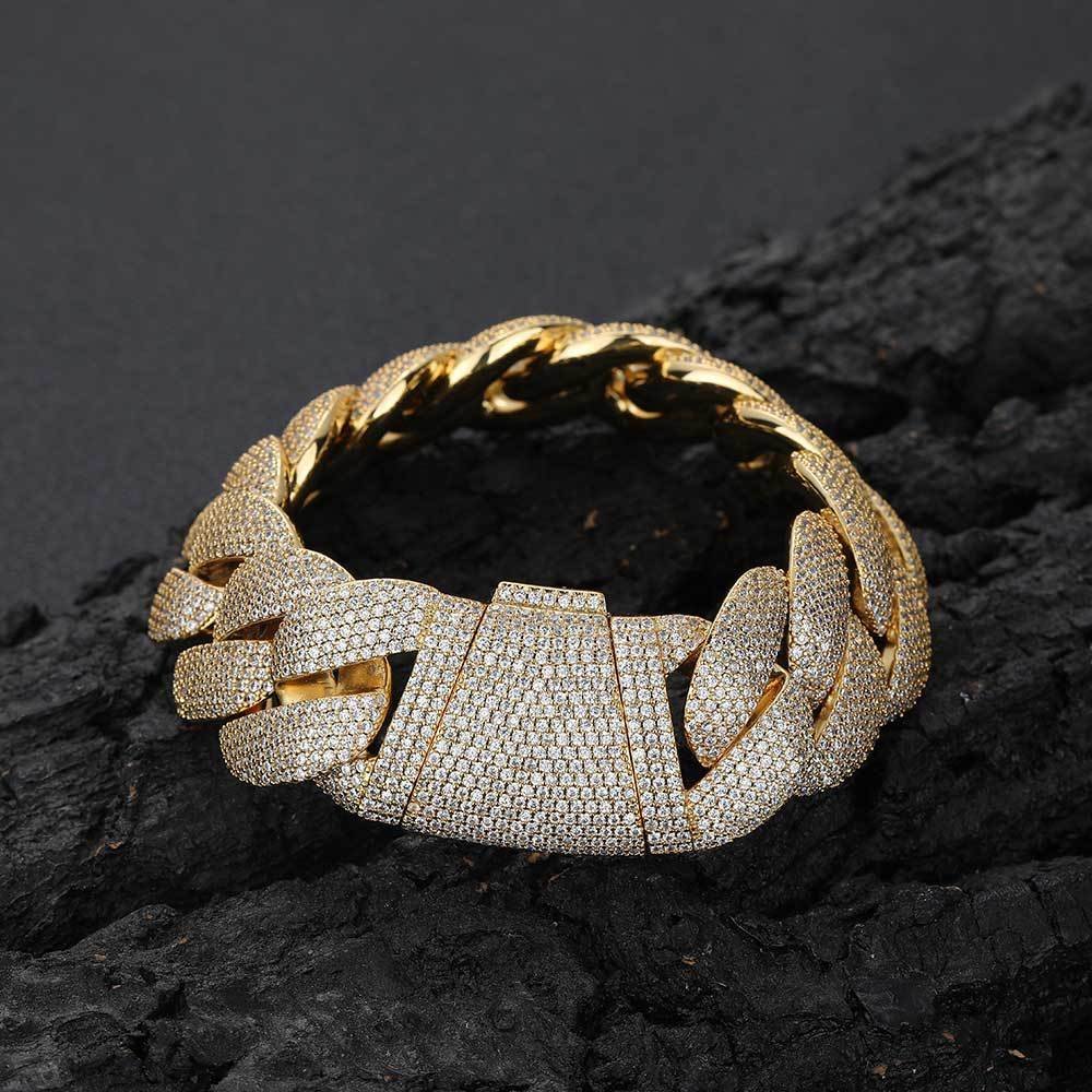 Wholesale CZ Cuban Chain Hip Hop Bracelet
