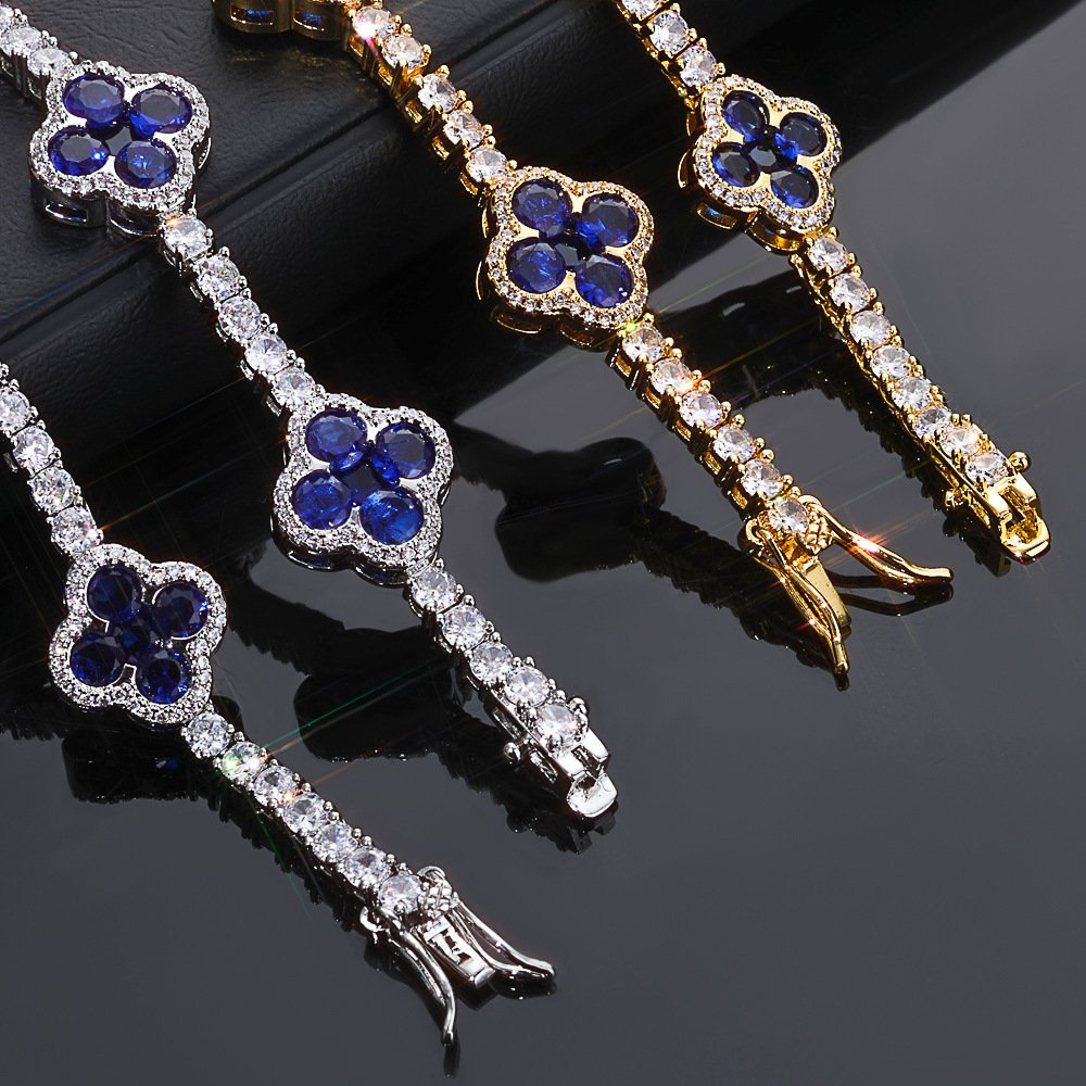 Wholesale CZ Tennis Chain Hip Hop Bracelet